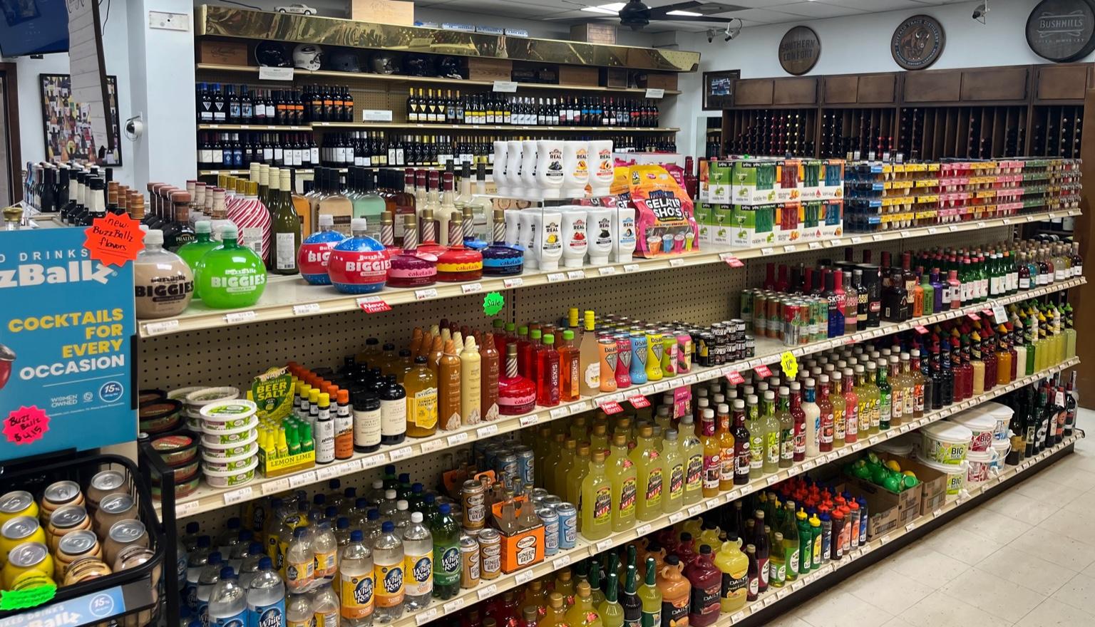 Premium Spirits selection