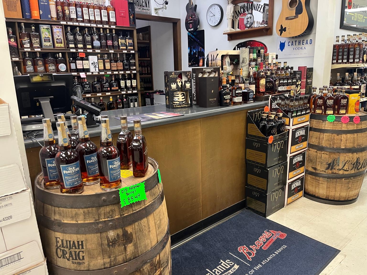 Bourbon & Whiskey selection